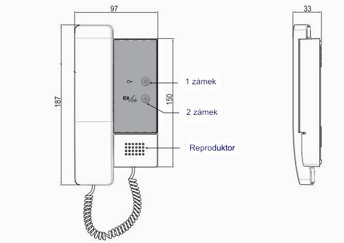 Audio telefon PP-D202