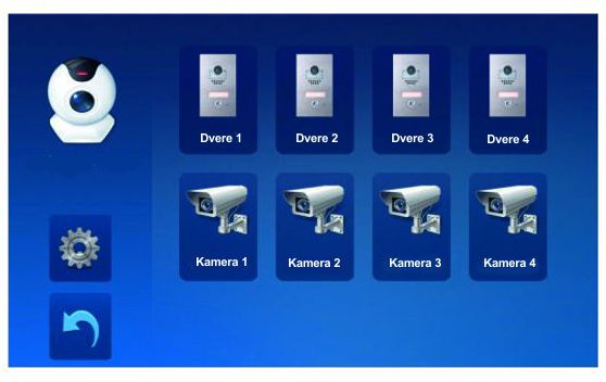 Dveřní monitor, dotyková obrazovka TFT 7"