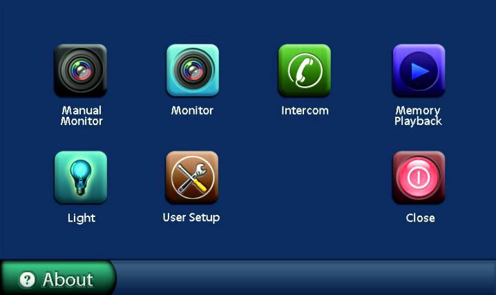 Dveřní monitor PM-D274T, dotyková obrazovka TFT 7"