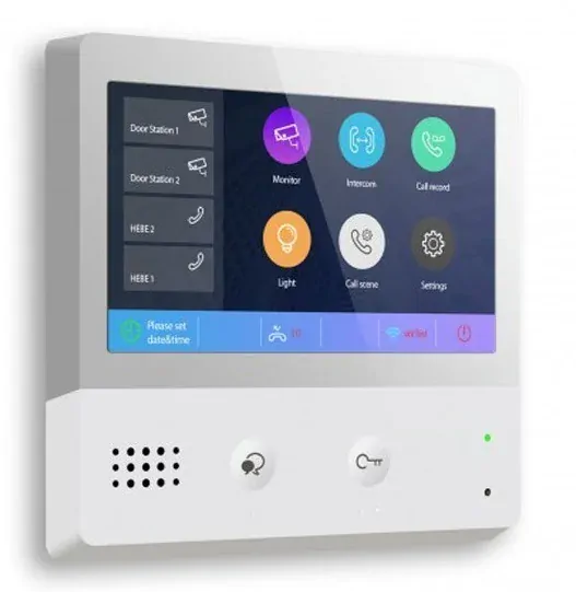 Bytový monitor PM-D277TMW-V2, obrazová paměť, dotyková 7" obrazovka, WiFi, CZ