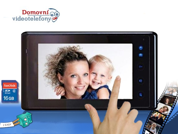 Dveřní monitor PM-D273TMD-B   dotyková obrazovka TFT 7