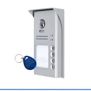 Dveřní stanice PC-D250-4-ID, objektiv kamery 170°, povrchová montáž