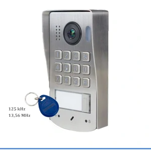 Dveřní stanice PC-D2D13-IDK s možností instalace 1 až 4 zvonkových tlačítek
