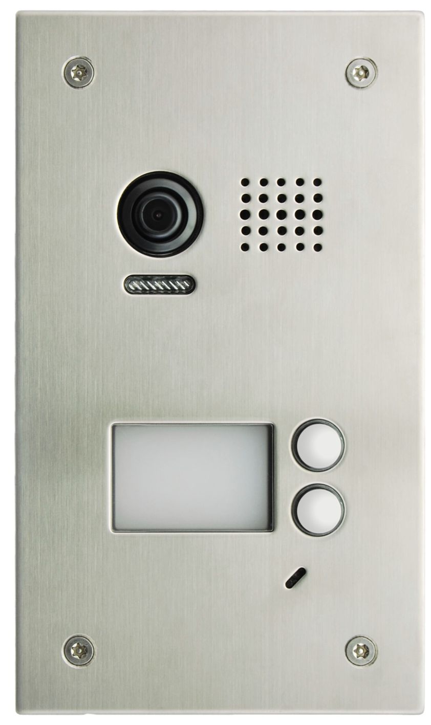 Dveřní telefon PC-D249-2, objektiv kamery 105°, zápustná montáž