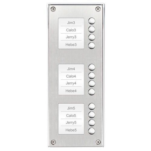 Rozšiřující panel PC-D268E-12S s 12 tl. pro dveřní stanici PC-D268-8S-ID