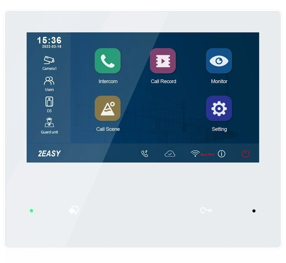 Bytový monitor PM-D279TMW, obrazová paměť, 7" dotyková obrazovka, WiFi, CZ