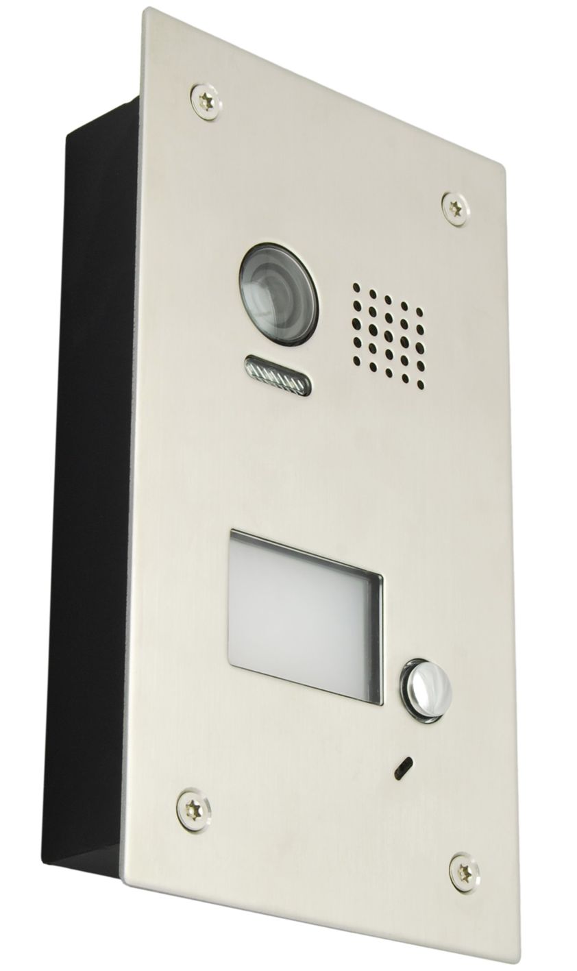 Dveřní telefon PC-D249-1, objektiv kamery 105°, zápustná montáž