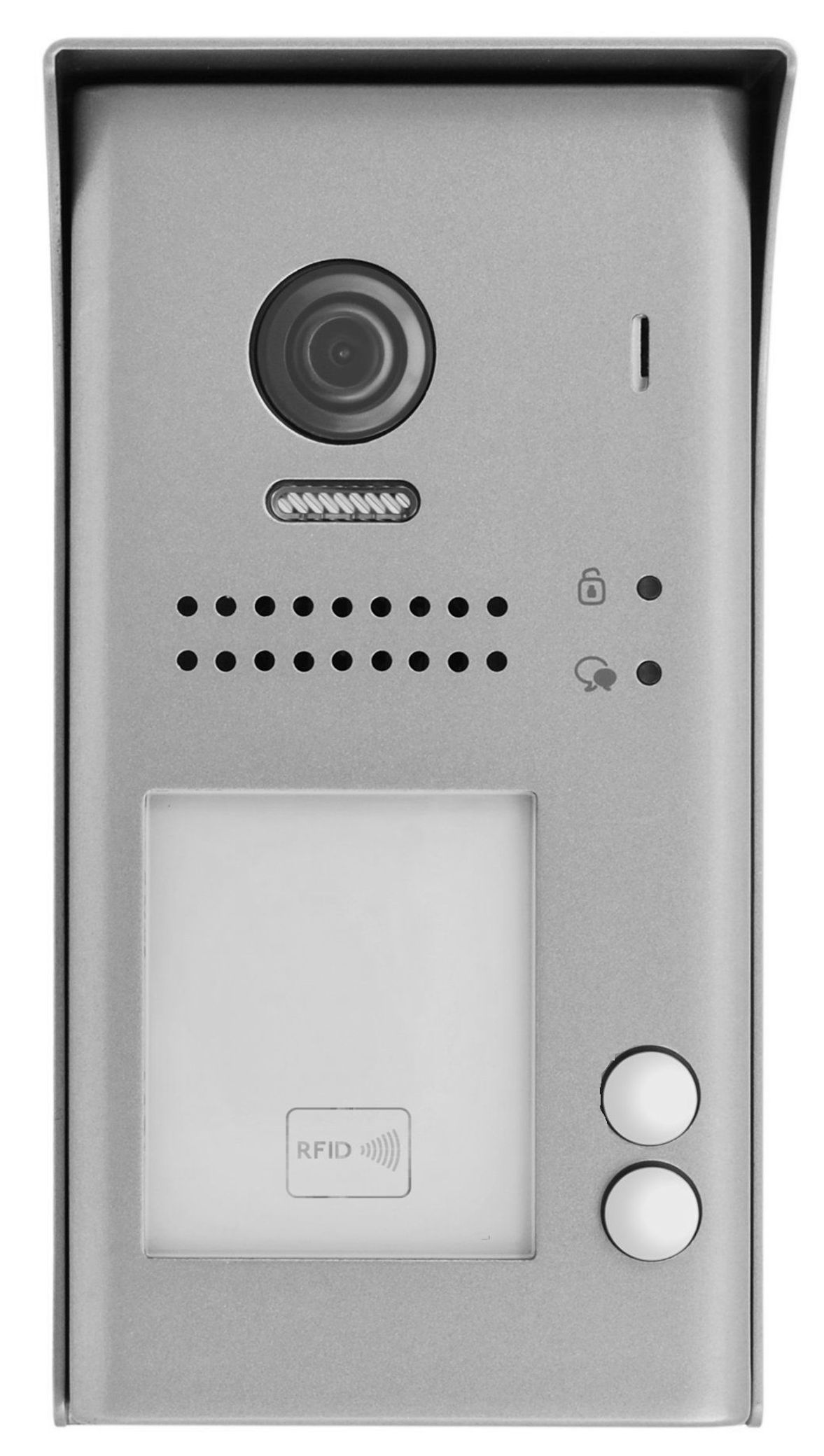 Dveřní stanice PC-D250-2-ID, objektiv kamery 170°, povrchová montáž