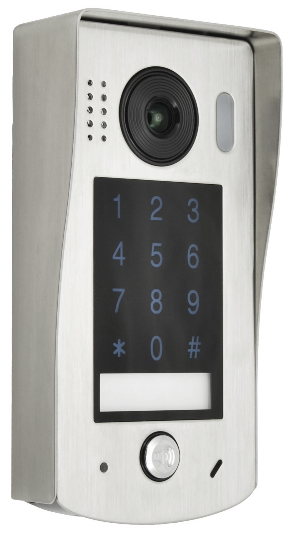 Dveřní stanice PC-D252-K s kódovou klávesnic, objektiv kamery 170°, povrchová montáž