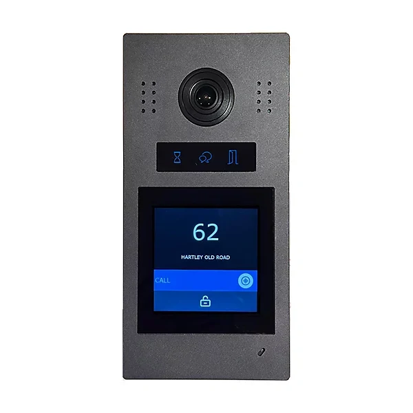 Dveřní stanice PC-D2D24 s možností instalace 1 až 4 zvonkových tlačítek, povrchová montáž