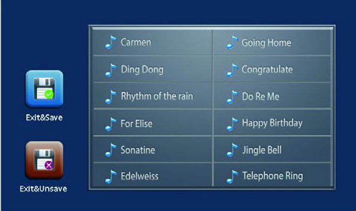 Dveřní monitor PM-D274T   dotyková obrazovka TFT 7"