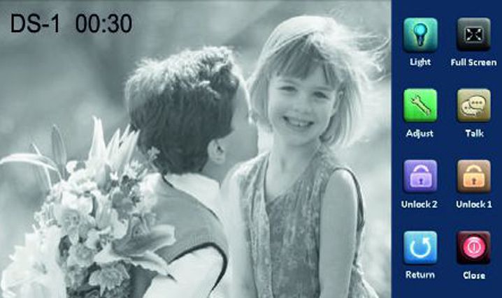 Dveřní monitor PM-D274T   dotyková obrazovka TFT 7"