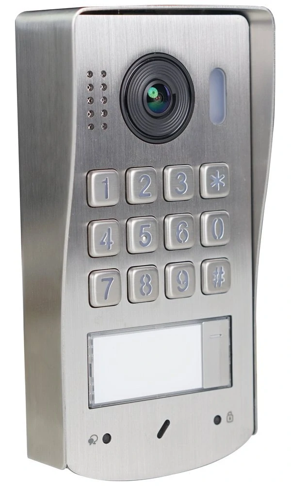 Dveřní stanice PC-D2D13-IDK s možností instalace 1 až 4 zvonkových tlačítek