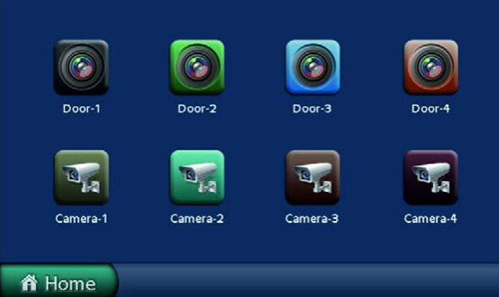 Dveřní monitor PM-D275T-B   dotyková obrazovka TFT 7"