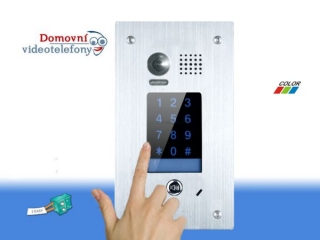 Dveřní telefon PC-D248-FK s kódovou klávesnicí 