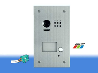 Dveřní telefon PC-D249-1, objektiv kamery 105°, zápustná montáž